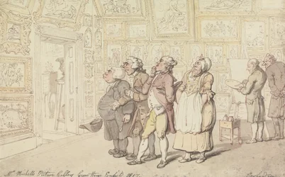 ミッチェル氏の絵画ギャラリー、グローブ・ハウス、エンフィールド 1817年