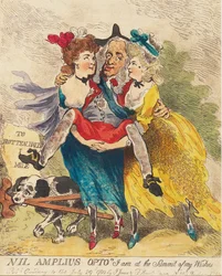 Nil Amplius Opto居酒屋のサミットにいます。 1780（手描きの彫刻