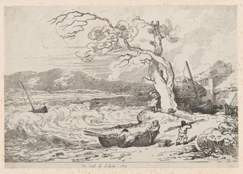 サセックスの海岸で、1784-85., 1784-85.