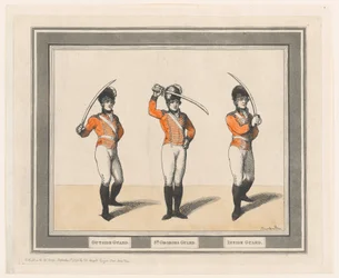 外側のガード、St.Georgesのガード、内側のガード、1798年9月1日、1798年9月1日。