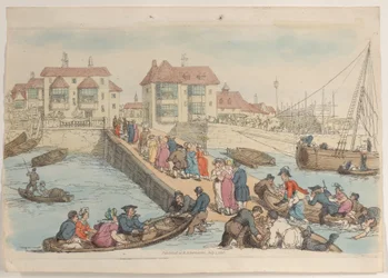 プレート 25: ランディング プレイス、World in Miniature、1816 年より。, 1816.
