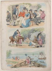 プレート 4: 採用、World in Miniature、1816 年より。, 1816.