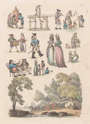 Plate 5, Outlines of Figures, Landscapes and Cattle... for the Use of Learners, Ju..., June 18, 1790.