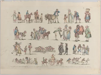 Plate 6, Outlines of Figures, Landscapes and Cattle... for the Use of Learners, Ju..., June 20, 1790.
