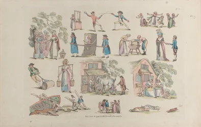 Plate 8, Outlines of Figures, Landscapes and Cattle... for the Use of Learners, Ju..., June 20, 1790.