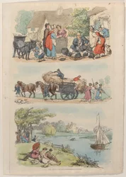 プレート 9、World in Miniature より、1816 年、1816 年。