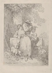 晴れた日に労働から休む, 1784-87., 1784-87.