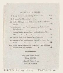 目次: ジョセフ・アンドリュースと彼の友人アブラハム・アダムス氏の冒険、1792., 1792