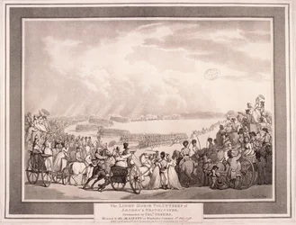 ロンドンとウェストミンスターのライト ホース ボランティア、1798 年。