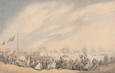 O retorno da frota para Great Yarmouth em 1797