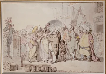 東インド諸島でのイギリス美人の販売、1810年頃