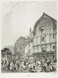 古きフランスの絵のようにロマンチックな旅、ピカルディ集。 2、1840。