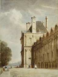 パヴィヨン・ド・フローレ、1835年頃（水彩画）