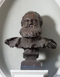 ジョン・ブレットの胸像 1890年頃（ブロンズ