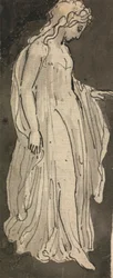 女の子、全身、右向き