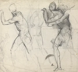 アクションの古典的な人物のスケッチ