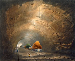 「トンネル」、リバプール・アンド・マンチェスター鉄道、1833 年