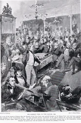 家のロバートピール卿、1846年、「ハッチンソンのイギリス国民の物語」、1923年頃のイラスト