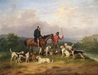 「ジョン・ロイド 1771-1829 とスランディシルのジョージ・トーマス」、c1817