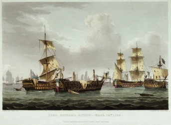 3月14日、ウィリアム・ホーサム卿（1736-1813）が率いた海戦。