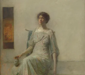 マスクを持つ女性、1911