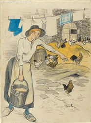 ファームガール、1896年。
