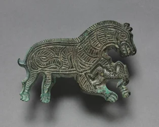 人を襲うオオカミ 紀元前400～300年（ブロンズ