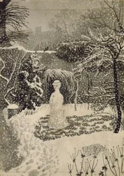 雪女（水彩）