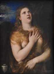 フランス語：Madeleine pénitente 懺悔するマグダラのマドレーヌ