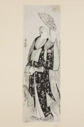 俳優 沢村 S?j?r?三代目 源頼朝役（カラー木版画