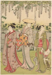 亀戸神社で藤を鑑賞
