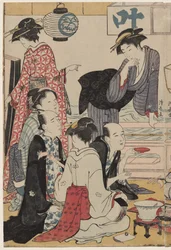 快楽の現代美人画集より 中洲の水辺の遊戯