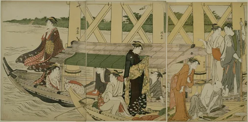 吾妻橋下の遊覧船