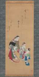 花魁と二人の従者