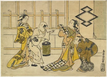 Ichikawa Danju_ro_ II, Fujimura Handayu_ II, Katsuyama Matagoro_, and Sanogawa Mangiku, 1719