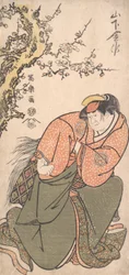 貞人の妻岩手としての俳優山下金石二世、1794-95.、1794-9