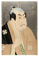 俳優中村歌右衛門役の半身像（バスト）