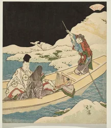源氏物語の一章、漂流船の女