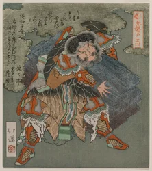 1825年のシリーズ「春の洞窟」から洞窟への入り口から石を取り除く