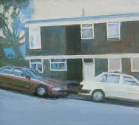 A place to live 13, 2011（合板に油彩）