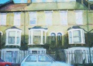 A place to live 15, 2011（合板に油彩）