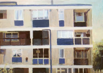A place to live 16, 2011（合板に油彩）