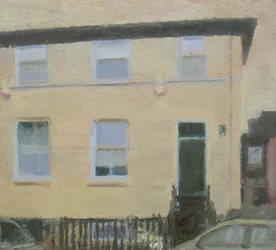 A place to live 1, 2010（合板に油彩）