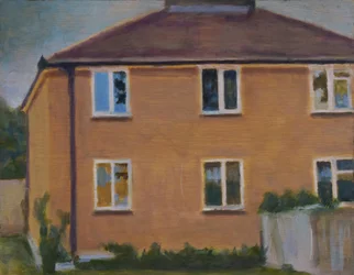 住む場所 37, 2012 (油彩、合板)