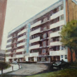 住む場所 43, 2012 （ベニヤ板に油彩）