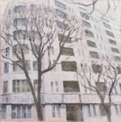 生きる場所 58, 2013 (油彩、合板)
