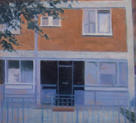 A place to live 5, 2010（合板に油彩）