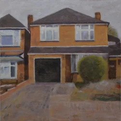 住む場所 63, 2018(oil on plywood)