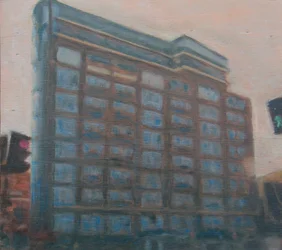 A place to live 6, 2010（合板に油彩）
