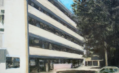 A place to live 9, 2011（合板に油彩）